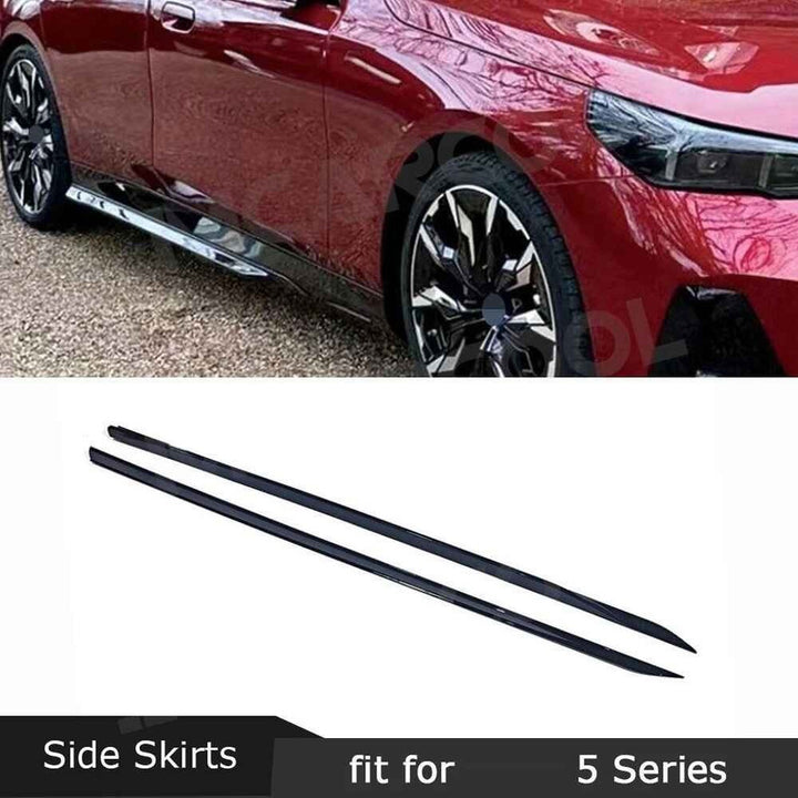 Car Craft Compatible With Bmw 5 Series G60 2024+ M Performance M Sports Mt Mp M5 Side Skirt Splitter Extension Carbon Fiber Look G60/68-011/012 Cf Gc