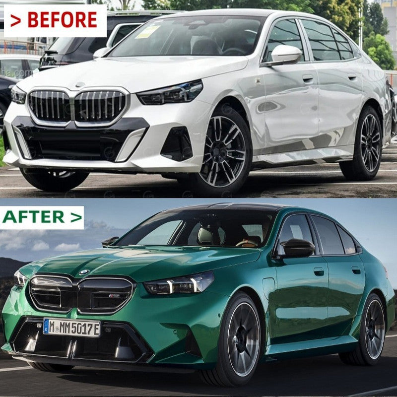 Car Craft Compatible With Bmw 5 Series G60 2024+ Upgrade Facelift Convert To M5 Mt M Tech M Sport M Performance Side Skirt Splitter Running Board Short Gc G60 019