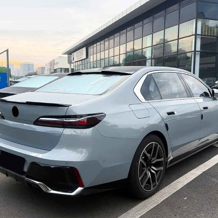 Car Craft Compatible With Bmw 7 Series G70 G73 I7 2023+ Rear Trunk Wing Boot Roof Lip Spoiler Zst-1411 Gb Glossy Black - CAR CRAFT INDIA