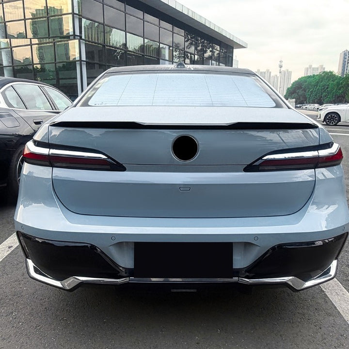Car Craft Compatible With Bmw 7 Series G70 G73 I7 2023+ Rear Trunk Wing Boot Roof Lip Spoiler Zst-1436 Cf Carbon Fiber Look - CAR CRAFT INDIA