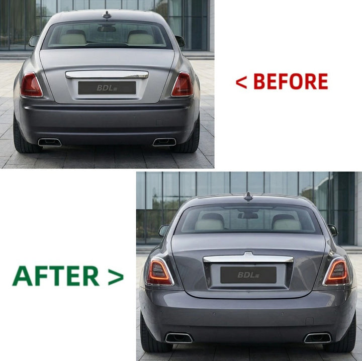 Car Craft Compatible With Rolls Royce Ghost 1 2010-2014 Upgrade Facelift Convert To Ghost 5 2025 Bodykit Front Rear Bumper Side Skirt Headlight Taillight Skirt Fender Hood Grill Trim Skirts - CAR CRAFT INDIA