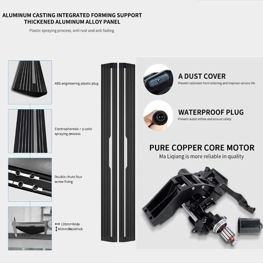 Car Craft Compatible With Rolls Royce Cullinan 2018-2025 Automatic Deployable Electric Side Step Retractable Ladder Pedal Running Boards Side Step