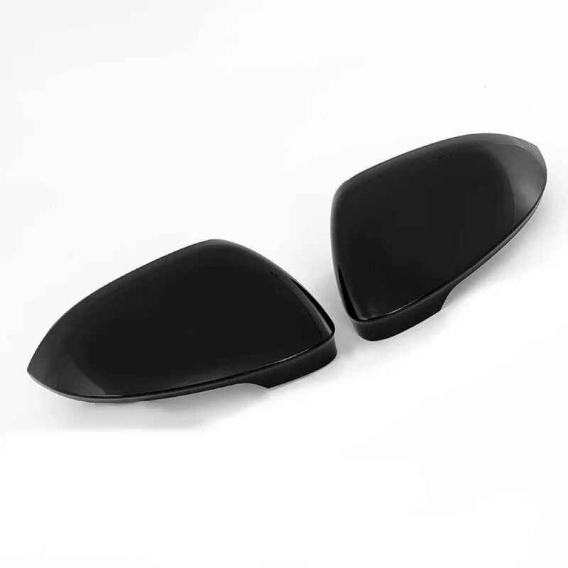 Car Craft Compatible With Volkswagen Vw Golf Gti 8 8.5 2018-2026 Rear View Case Wing Cap Shell Housing Mirror Covers Replacement Style Carbon Fiber Look Usa