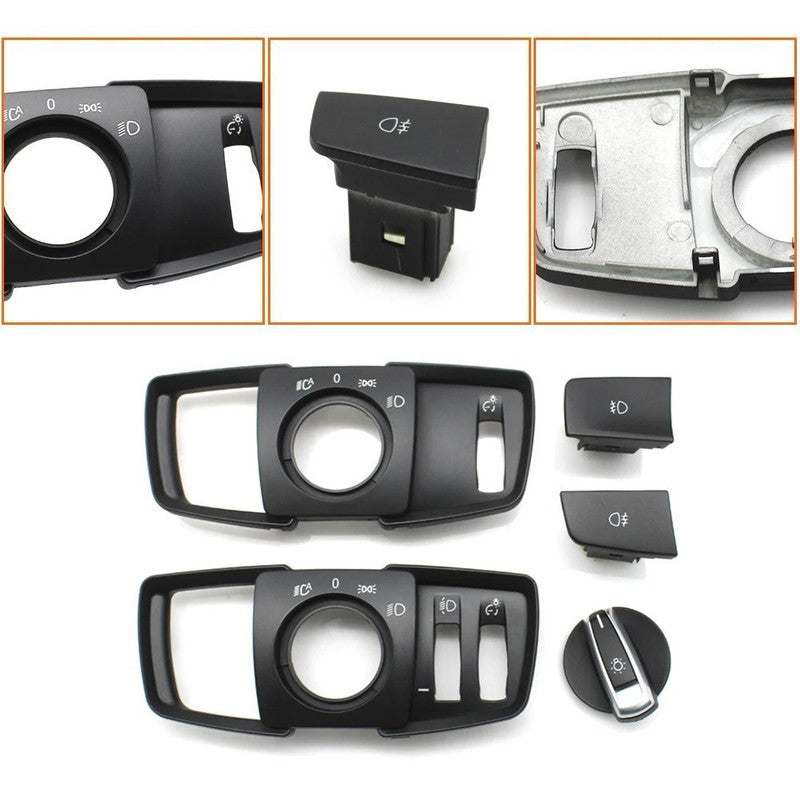 Car Craft Compatible With Bmw 2 Series X5 X6 F15 F16 F85 F86 F45 F46 2014-2019 Car Dashboard Headlight Switch Rotary Knob Button Cap Headlamp Cover Panel Headlight Switch Cover Model A 61319311727-a - CAR CRAFT INDIA