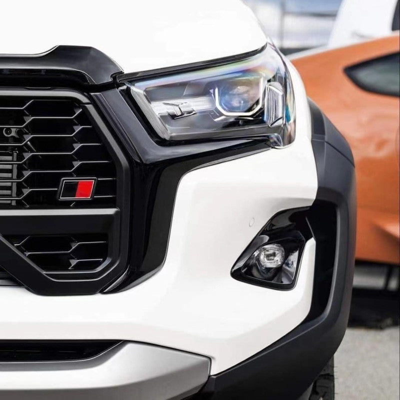 Car Craft Compatible With Toyota Hilux Revo 2016-2020 Upgrade Facelift Convert To Gx Gr Sport Bodykit Bumper Grill Trim Skirst Wheel Arch Cliding Moulding