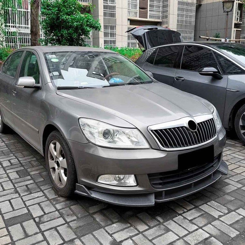 Car Craft Compatible With Skoda Octavia Laura Mk2.5 2008-2012 Bumper Front Lip Splitter Skirt Trim Zst-1578 Gb Glossy Black