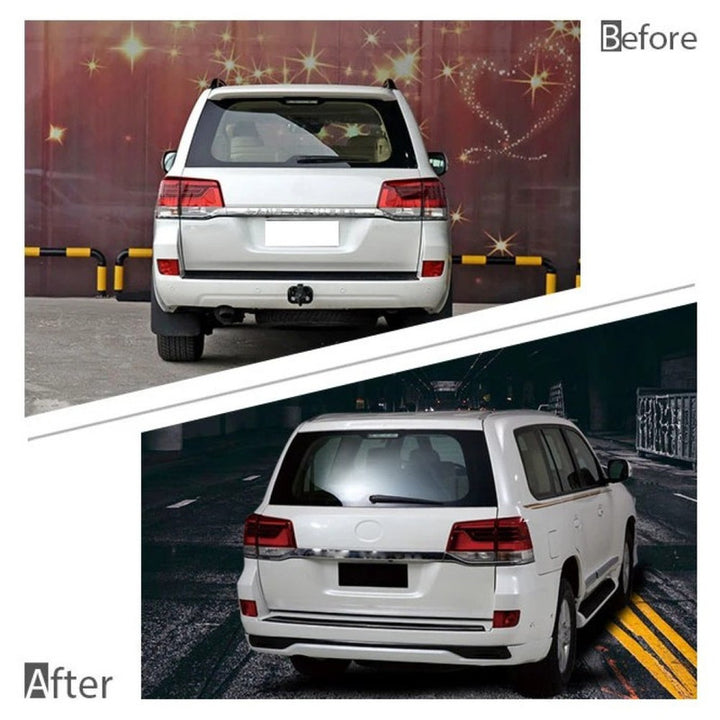 Car Craft Compatible With Toyota Land Cruiser Lc200 2016-2020 Upgrade Facelift Convert To 2016 Style Bodykit Front Rear Bumper Lip Side Trim Grill Skirt Splitter Trim F018