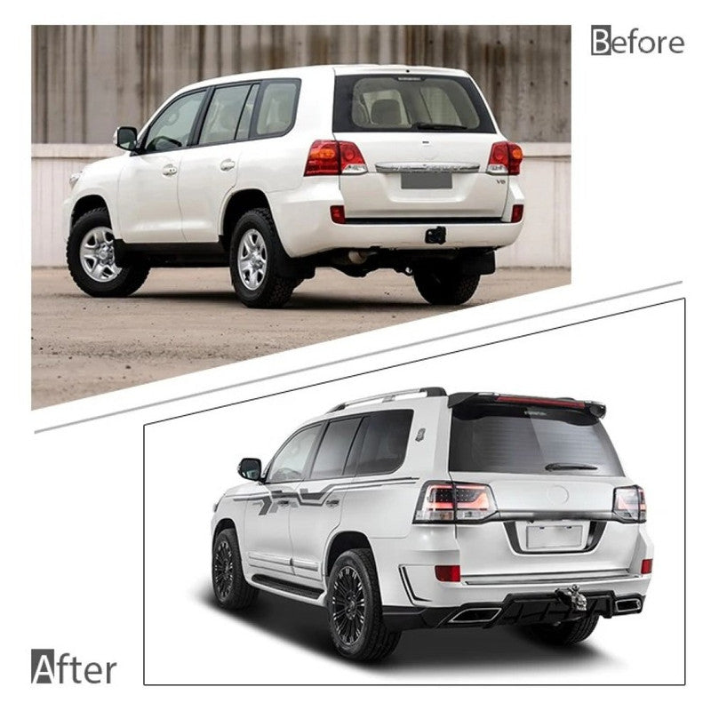 Car Craft Compatible With Toyota Land Cruiser Lc200 2008-2015 Upgrade Facelift Convert To Lc200 Elford B Style Bodytkit Front Rear Bumper Hood Fender Trunk Headlight Taillight Side Trim Grill Lip Skirt Splitter F116-b