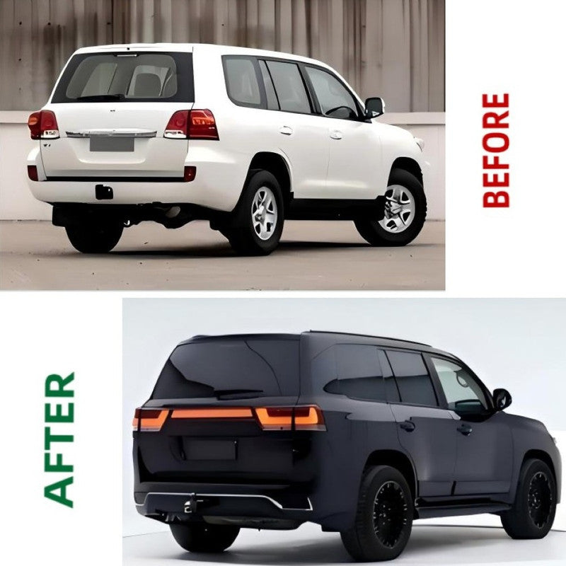 Car Craft Compatible With Toyota Land Cruiser Lc200 2008-2015 Upgrade Facelift Convert To Lc200 Vacalno Style Bodytkit Front Rear Bumper Trunk Headlight Taillight Side Trim Grill Lip Skirt Splitter F139