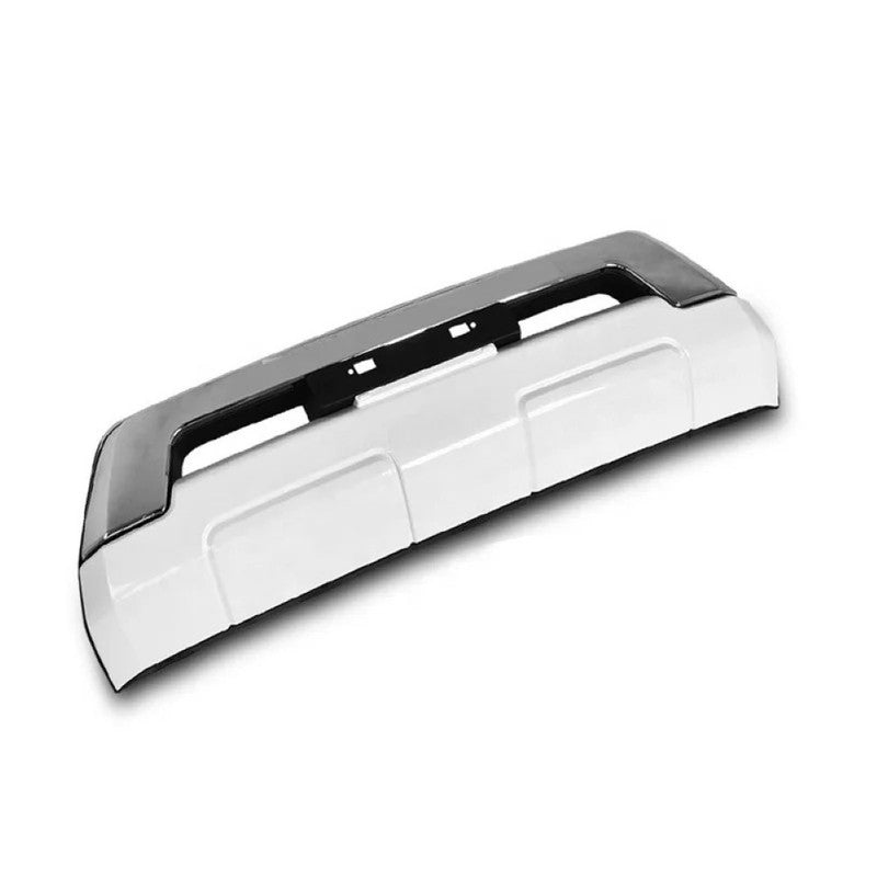 Car Craft Compatible With Toyota Land Cruiser Lc200 2008-2020 Front Bumper Guard Number License Plate Guard Pearl White F048