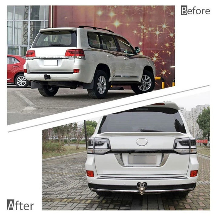 Car Craft Compatible With Toyota Land Cruiser Lc200 2016-2020 Upgrade Facelift Convert To Trd Bodykit Front Rear Bumper Lip Side Trim Skirt Splitter Trim F109