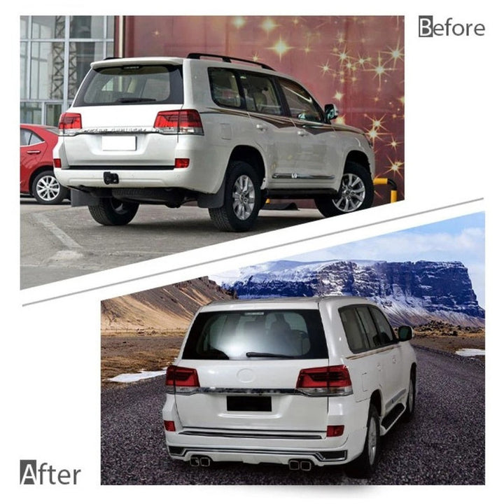 Car Craft Compatible With Toyota Land Cruiser Lc200 2016-2020 Upgrade Facelift Convert To Modellista Style Bodykit Front Rear Bumper Lip Side Trim Grill Skirt Splitter Trim Exhaust Pipe Tip F036