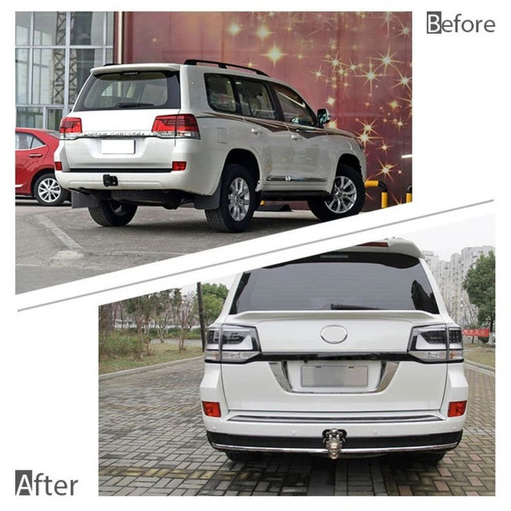 Car Craft Compatible With Toyota Land Cruiser Lc200 2016-2020 Upgrade Facelift Convert To 2019 Style Bodykit Front Rear Bumper Lip Side Trim Grill Skirt Splitter Trim F096