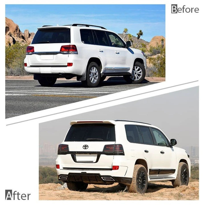 Car Craft Compatible With Toyota Land Cruiser Lc200 2016-2020 Upgrade Facelift Convert To Lc200 Navigator Style Bodytkit Front Rear Bumper Headlight Taillight Side Trim Grill Lip Skirt Splitter F139-a