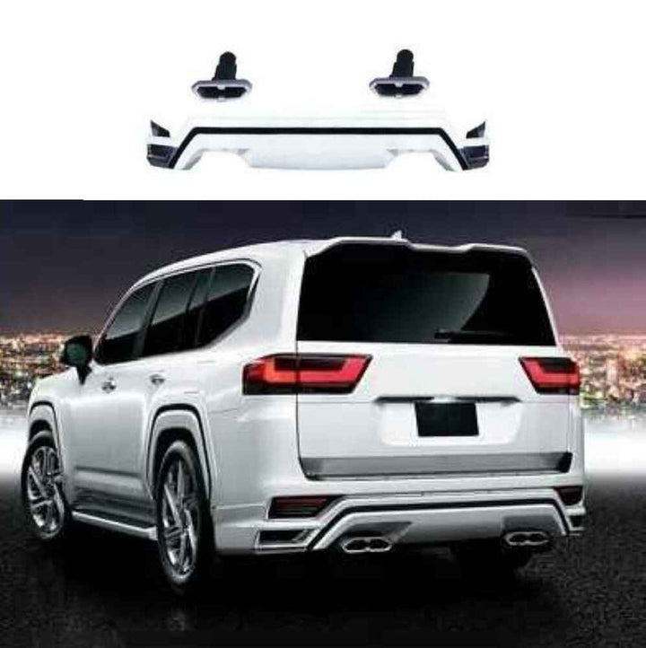 Car Craft Compatible With Toyota Land Cruiser Lc300 Lc 300 2022-2025 Front Rear Bumper Lip Skirt Splitter Trim Wheel Arch Exhaust Tip Pipe Set