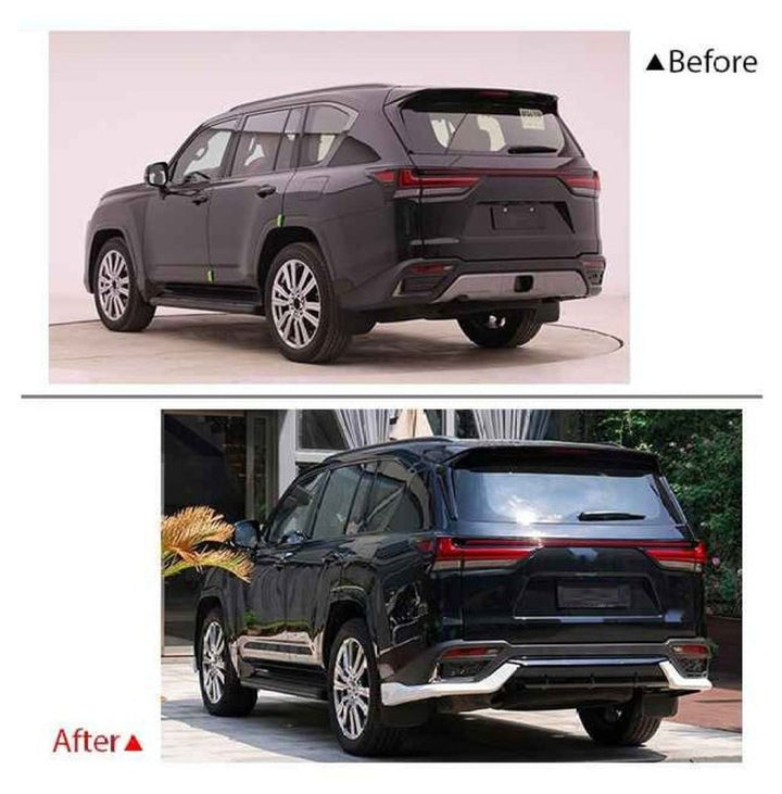 Car Craft Compatible With Toyota Lexus Lx600 2022+ Low Version Upgrade Facelift Convert To Lx600 F Sport Style Bodytkit Front Rear Lip Skirt Splitter F196