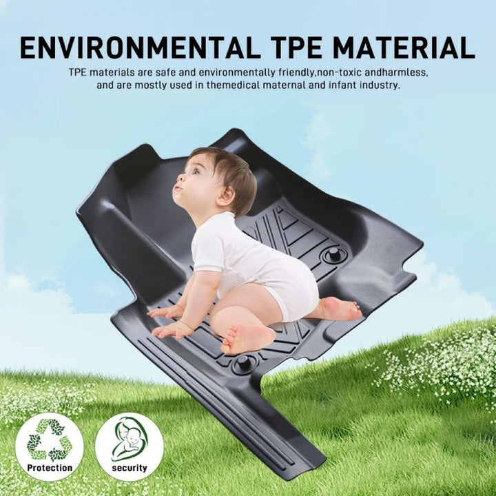 Car Craft Compatible With Toyota Land Cruiser Lc200 Lc 200 2007-2017 Car Floor Foot Mats Mat Rubber Eco-friendly All Weather 5d Tpe Rhd Carpet Waterproof Anti-slip Full Set Bk-jd-039