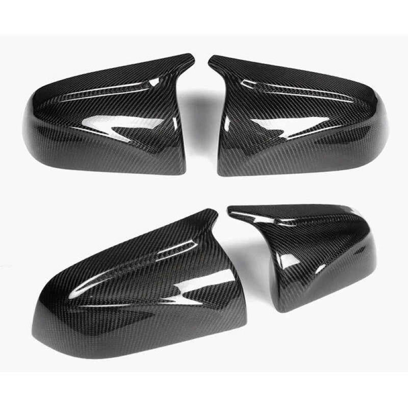 Car Craft Compatible With Tesla Model 3 S X 2017-2026 Side Rear View Case Wing Cap Shell Housing Mirror Covers 3m Tape Pasting Style Carbon Fiber Look CC-11549