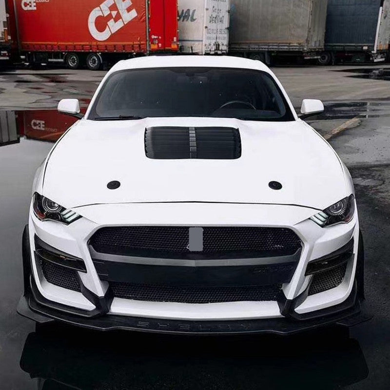 Car Craft Compatible With Ford Mustang 2015-2017 Upgrade Facelift Convert To Gt500 Bodykit Hood Bonnet Gc Must-026