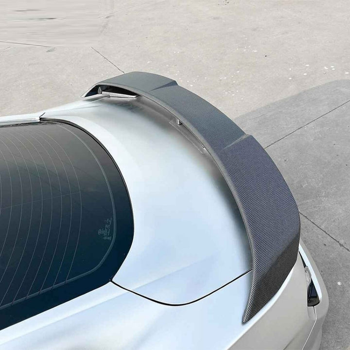 Car Craft Compatible With Ford Mustang 2015-2021 Trunk Wing Lip Boot Rear Spoiler Gt Style Zst-1030 Gb Glossy Black - CAR CRAFT INDIA