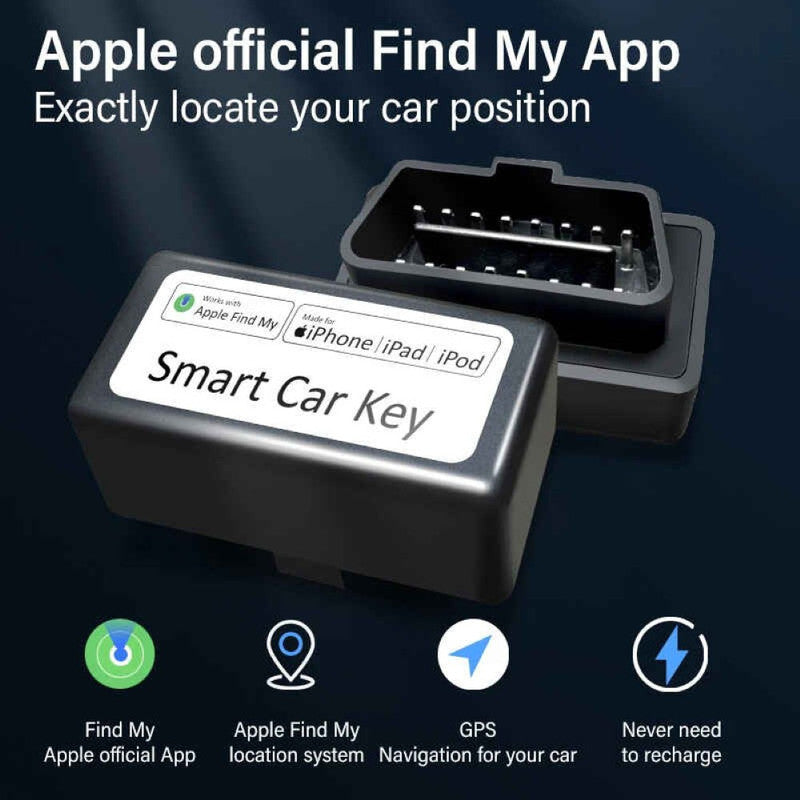 Car Craft Compatible With Sim-free Vehicle Gps Tracker Finder With 'find My' App For Location Navigation Smart Car Key And Obd No Monthly Fee Only For Iphone Ap100