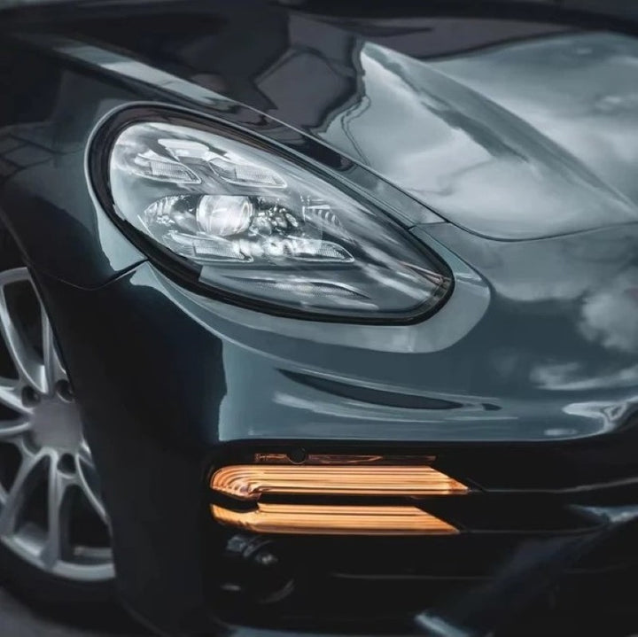 Car Craft Compatible With Porsche Panamera 970 2009-2016 970.1 970.2 Upgrade Facelift Convert To 2017 Turbo 7 Style Modified Bumper Headlights Bodykit Front