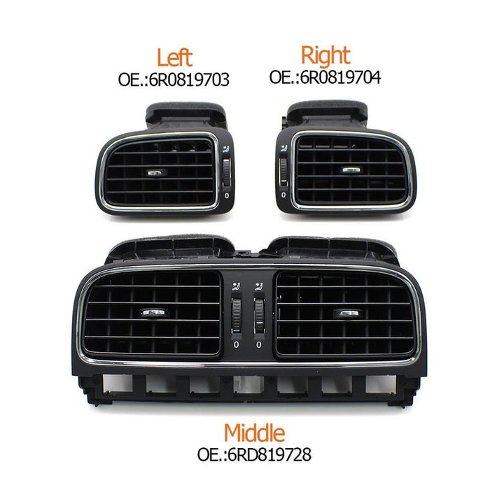 Car Craft Compatible With Vw Volkswagen Polo Vento Ameo 2011-2024 Car Front Air Conditioner Ac Vent Grille Assembly 6r0819704-1 Right