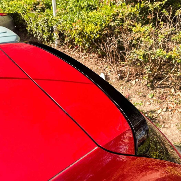 Car Craft Compatible With Vw Volkswagen Polo 2010-2025 Trunk Wing Lip Boot Rear Roof Spoiler Zst-1027 Gb Glossy Black - CAR CRAFT INDIA