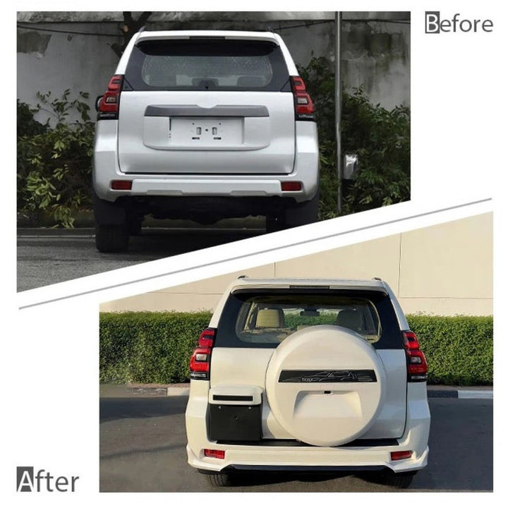 Car Craft Compatible With Toyota Land Cruiser Prado Fj150 2022 Upgrade Facelift Convert To Middle East Style Bodykit Front Rear Bumper Lip Side Trim Grill Skirt Splitter Trim F172