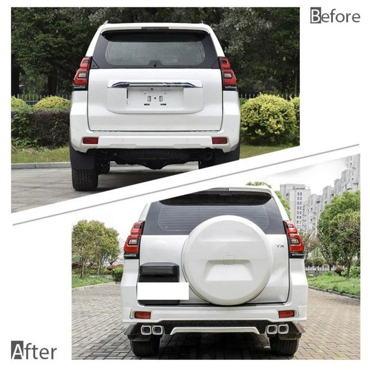 Car Craft Compatible With Toyota Land Cruiser Prado Fj150 2018 Upgrade Facelift Convert To 2019 Modellista Bodykit Front Rear Bumper Lip Side Trim Grill Skirt Splitter Trim Exhasut Pipe Tip F103