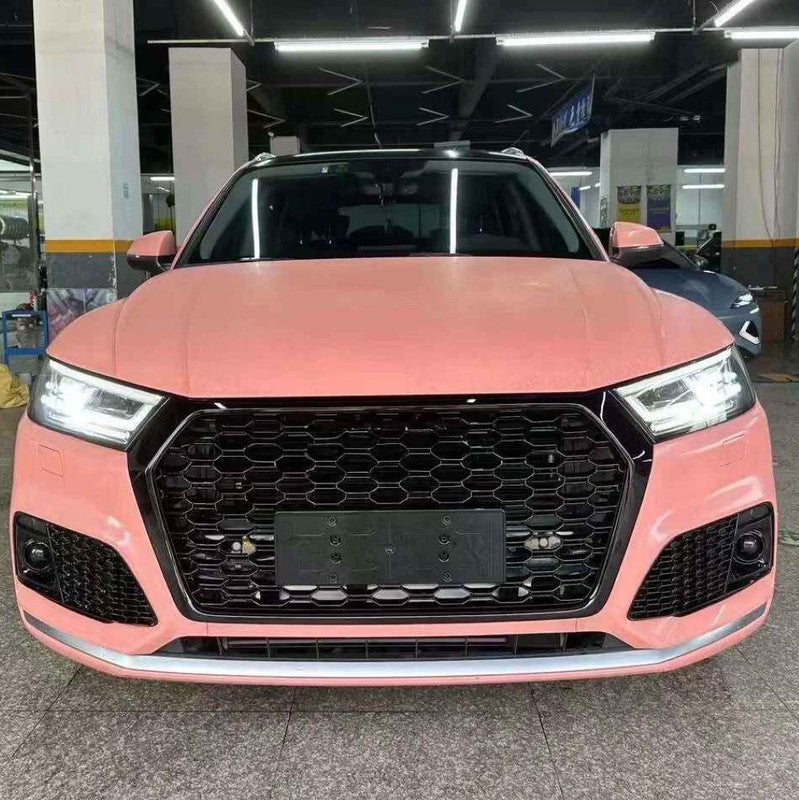 Car Craft Compatible With Audi Q5 B9 2018-2020 Upgraded Rsq5 Sq5 Front Bumper Fog Lamp Light Grill With Cover With Acc Light Q5-022 Gc