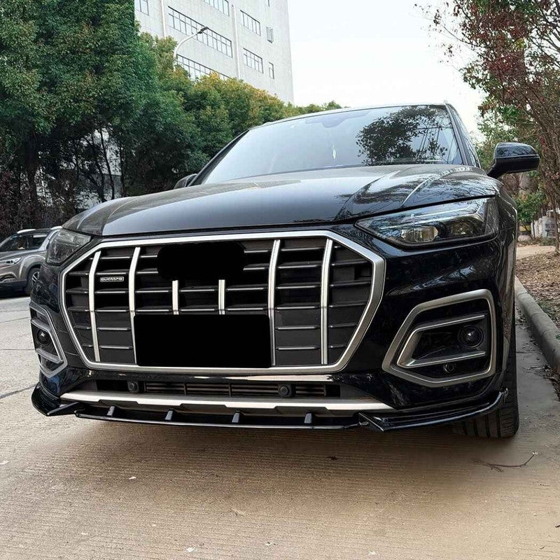 Car Craft Compatible With Audi Q5 Sq5 Fy Facelift 2020-2024 Sline Bumper Front Lip Splitter Skirt Trim Zst-1518 Gb Glossy Black