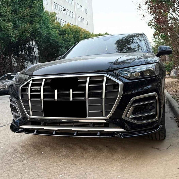 Car Craft Compatible With Audi Q5 Sq5 Fy Facelift 2020-2024 Sline Bumper Front Lip Splitter Skirt Trim Zst-1518 Gb Glossy Black