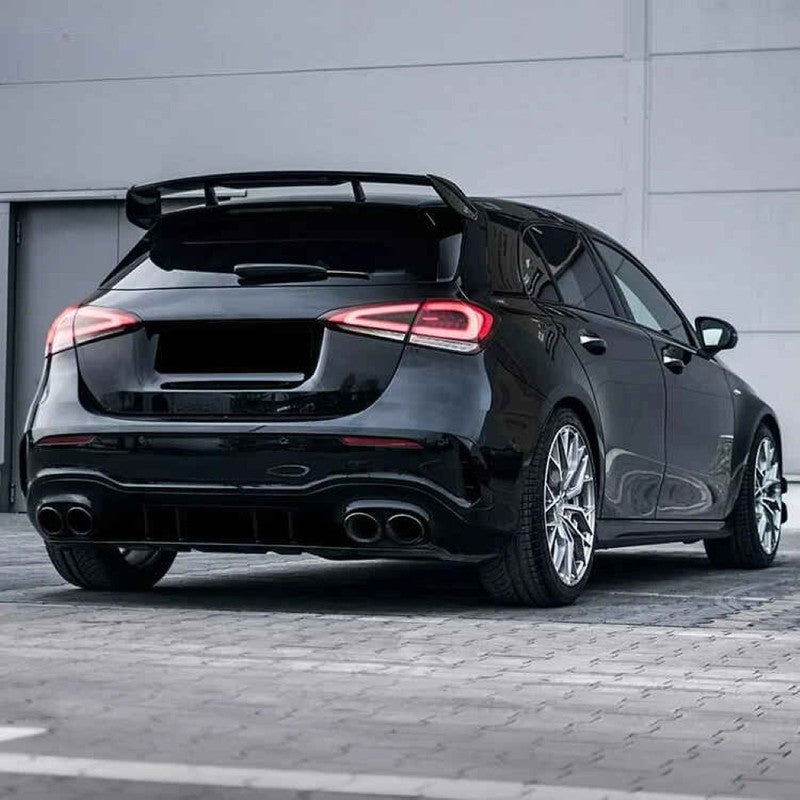 Car Craft Compatible With Mercedes Benz A Class W177 2018-2024 Rear Bumper Upgrade Convert To Amg Amg45s Bumper Bodykit For Hatchback Car W177-004 Hatchback