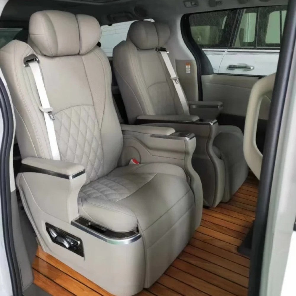 Car Craft Compatible With Innova Hycross Fortuner V Class Captain Electric Recliner Seat Chair Massaging Headrest Ventilation Heating Usb Type C Backrest Leg Support Adjustment All Suv Creamy