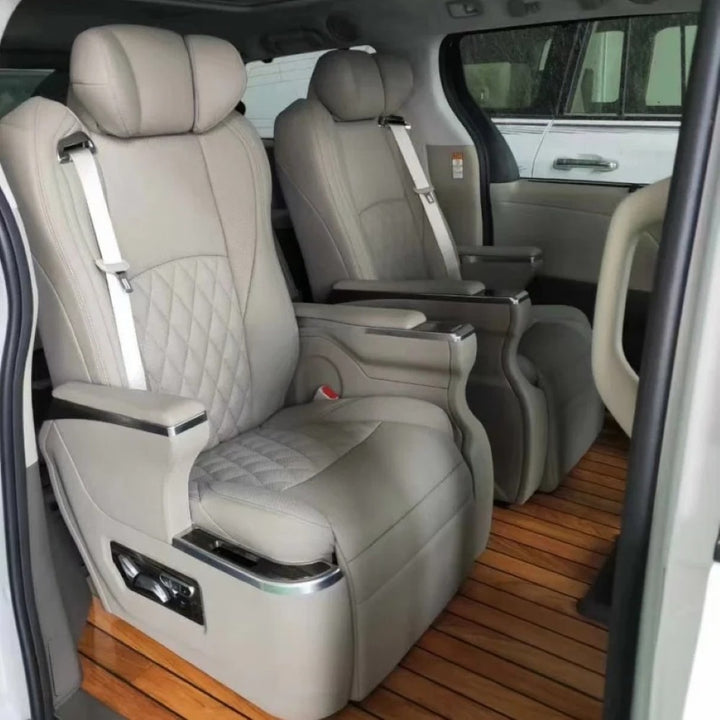 Car Craft Compatible With Innova Hycross Fortuner V Class Captain Electric Recliner Seat Chair Massaging Headrest Ventilation Heating Usb Type C Backrest Leg Support Adjustment All Suv Creamy
