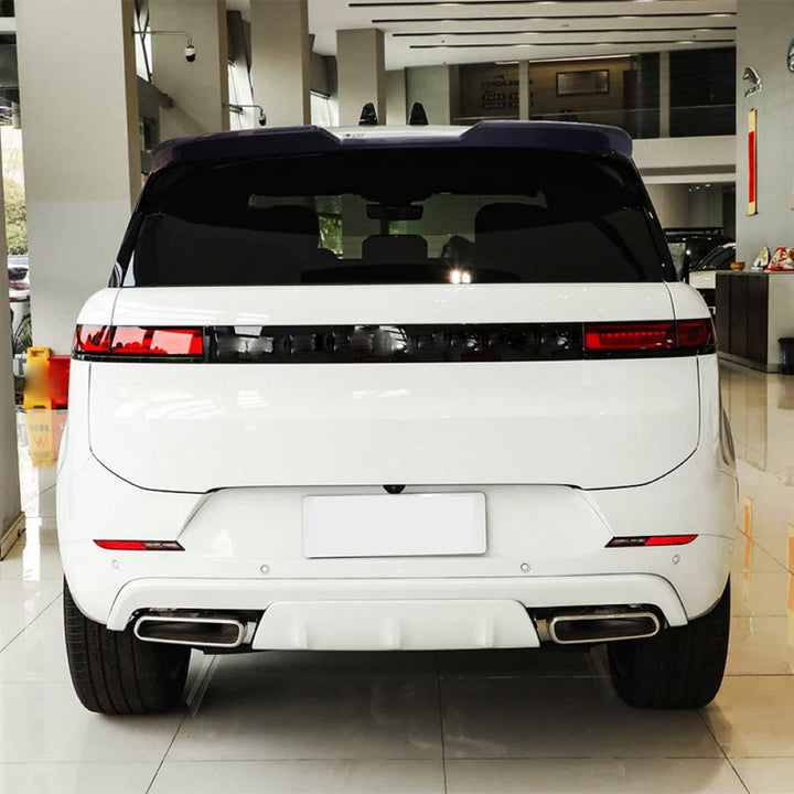 Car Craft Compatible With Land Range Rover Sport Rrs 2023+ Rear Roof Will Trunk Spoiler Lip Skirts Glossy Black