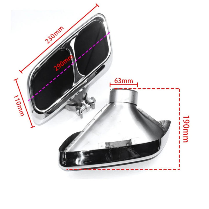 Car Craft Compatible With Land Range Rover Sport Rrs 2014-2022 Svr Bumper Exhaust Pipe Tip - CAR CRAFT INDIA