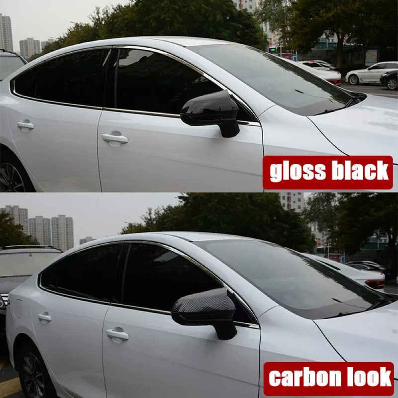 Car Craft Compatible With Byd Seal Atto 4 2022-2026 Side Rear View Case Wing Cap Shell Housing Mirror Covers 3m Tape Pasting Style Carbon Fiber Look