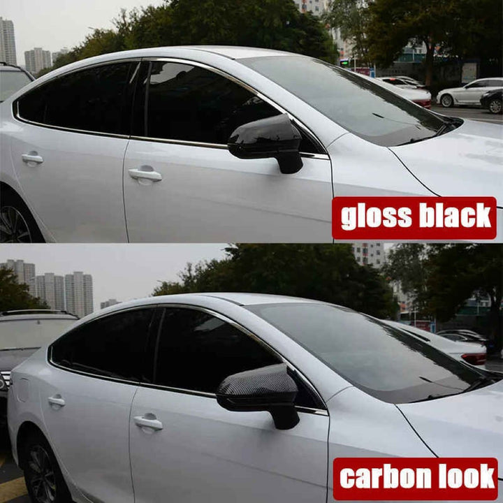 Car Craft Compatible With Byd Seal Atto 4 2022-2026 Side Rear View Case Wing Cap Shell Housing Mirror Covers 3m Tape Pasting Style Carbon Fiber Look