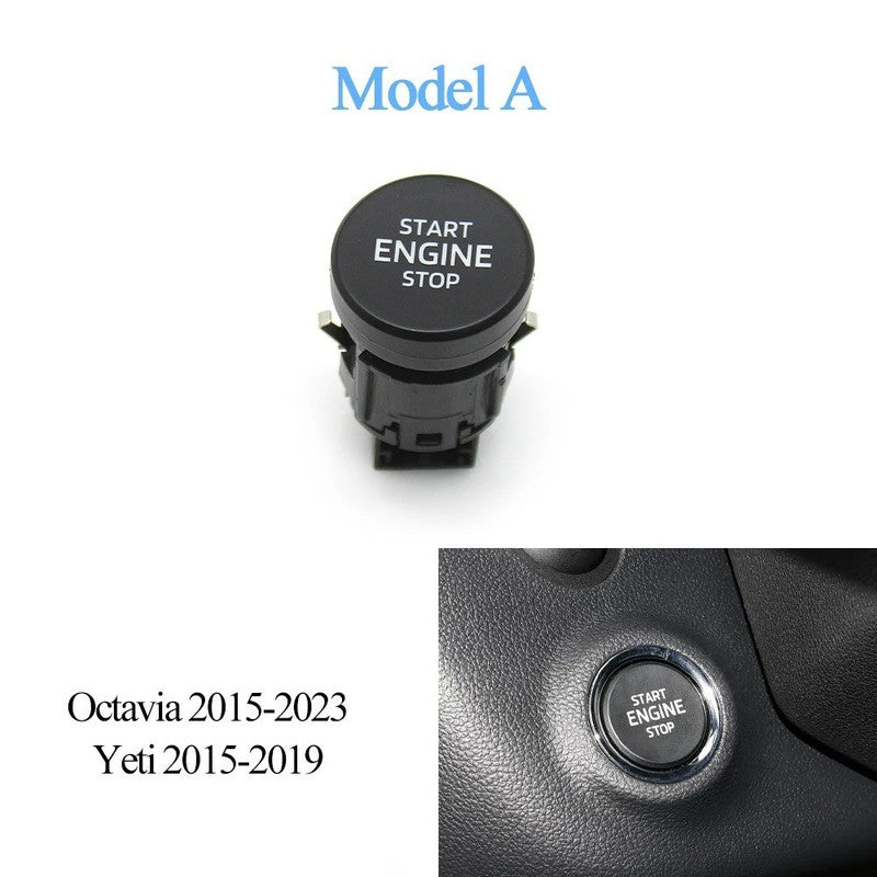 Car Craft Compatible With Skoda Octavia 2015-2023 Yeti 2015-2019 Car Engine Ignition Start Stop Switch Button Assembly 5ed905217 Model A CC-9679 - CAR CRAFT INDIA
