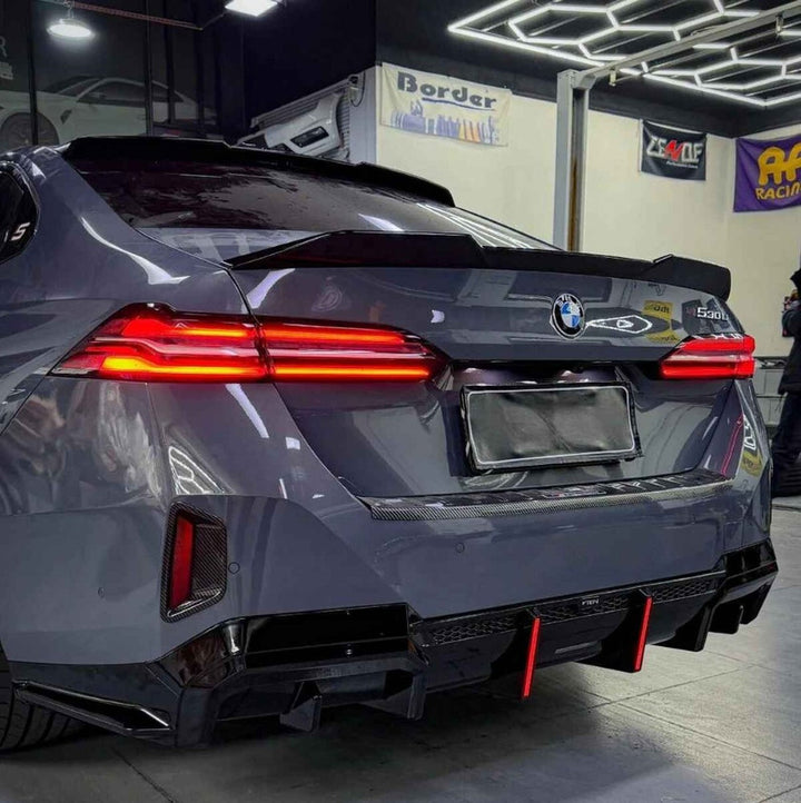 Car Craft Compatible With Bmw 5 Series G60 G68 2024-2026 Rear Bumper Exhaust Pipe Tip Vten V Ten Style