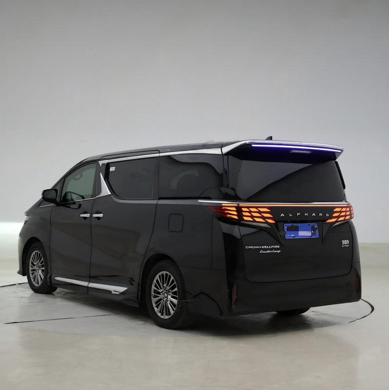 Car Craft Compatible With Toyota Alphard Vellfire 30 35 40 2019-2026 Rear Trunk Wing Boot Roof Trim Skirt Led Spoiler F183