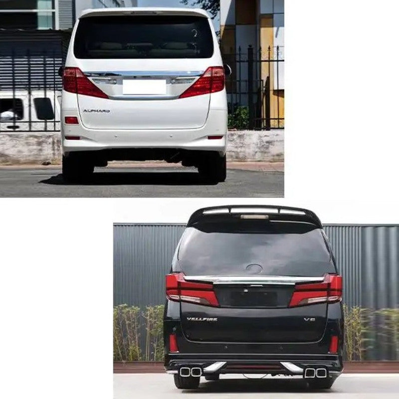Car Craft Compatible With Toyota Alphard Vellfire 20 2008-2014 Upgrade Facelift Convert To 2023 40 Model Bodykit Front Rear Bumper Headlight Taillight Lamp Side Skirt Hood Fender Splitter Trim F203