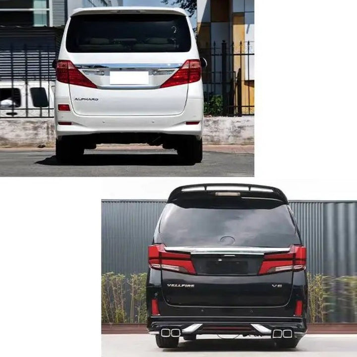 Car Craft Compatible With Toyota Alphard Vellfire 20 2008-2014 Upgrade Facelift Convert To 2023 40 Model Bodykit Front Rear Bumper Headlight Taillight Lamp Side Skirt Hood Fender Splitter Trim F203