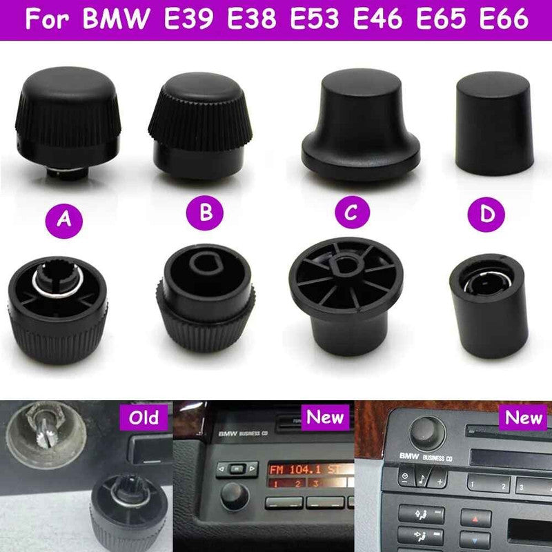 Car Craft Compatible With Bmw 3 Series E46 1998–2006 Car Dashboard Cd Player Radio Audio Volume Rotary Switch Button Knob Model C 65126924906 - CAR CRAFT INDIA