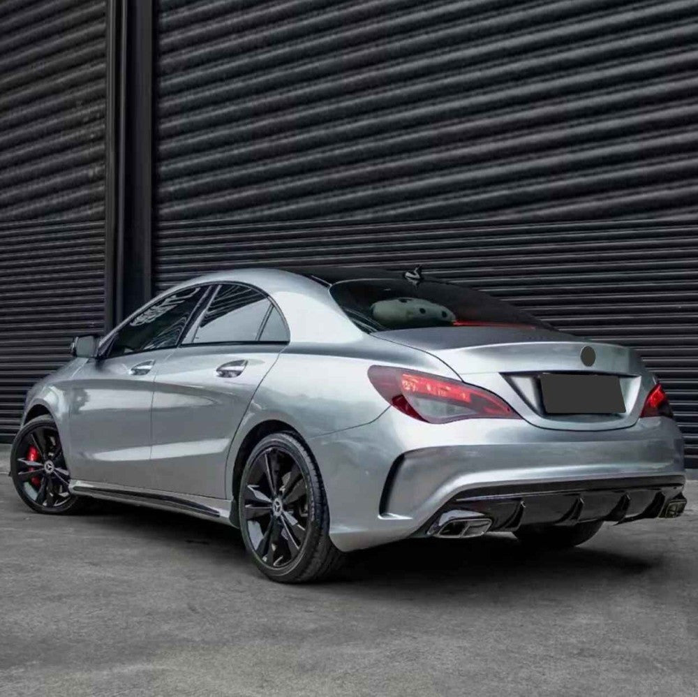 Car Craft Compatible With Mercedes Benz Cla Class W117 C117 X117 2013-2019 Amg Rear Bumper Upgrade Convert To Amg Amga45 After Rear Lip Diffuser Gc W117-007