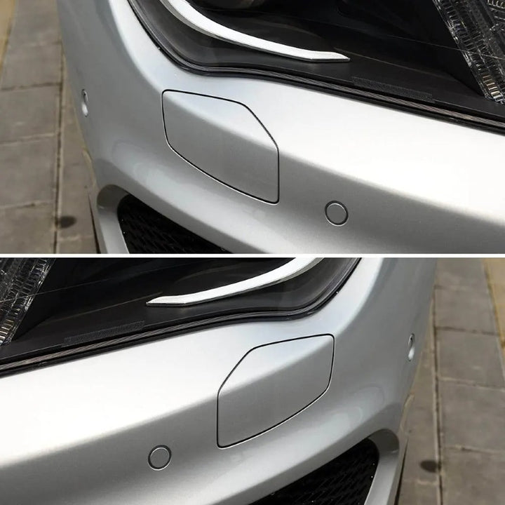 Car Craft Compatible With Mercedes Cla W117 X117 C117 2013-2016 Front Bumper Trailer Tow Towing Hook Hole Cover 2078800105 1178851522 Unpainted Left - CAR CRAFT INDIA