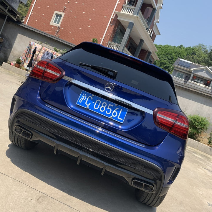 Car Craft Compatible With Mercedes Benz Gla W156 X156 2014-2019 Upgrade Facelift Convert To Gla45 Amg Rear Bodykit Bumper CC-9669 - CAR CRAFT INDIA