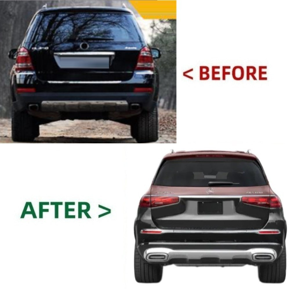 Car Craft Compatible With Mercedes Benz Gl W164 2006-2012 Upgrade Facelift Convert To Gls Maybach W167 2024 Convertion Facelift Bodykit Bumper Headlight Taillight Hood Fender Trunk Skirt Splitter B-5